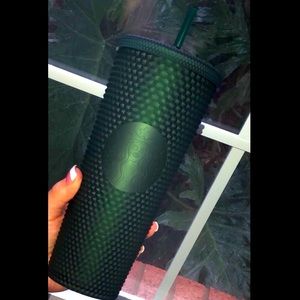 NWT Starbucks Winter 2022 Matte Green Studded Jelly Tumbler Venti Limited 24oz